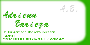 adrienn baricza business card